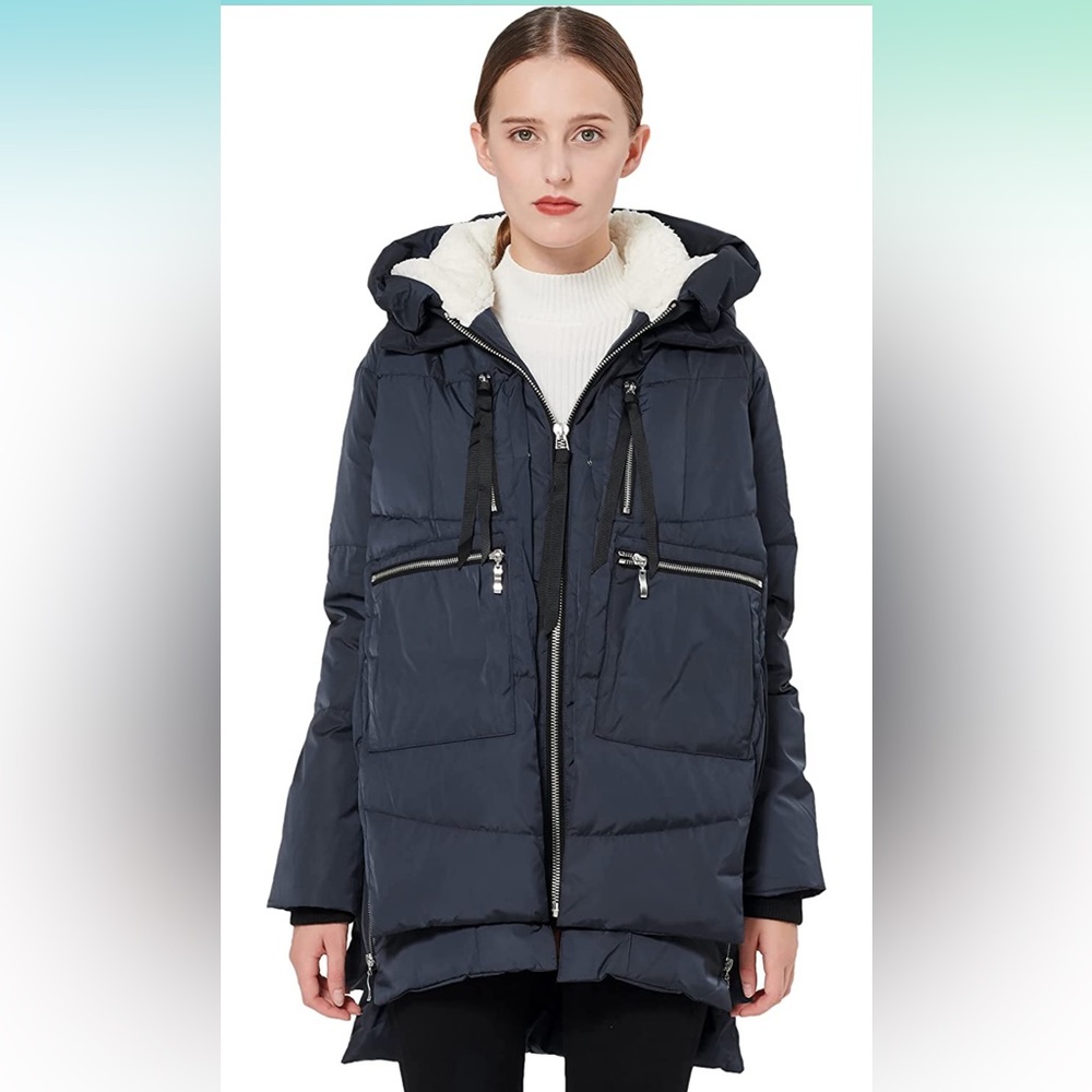Orlay sz SM winter coat navy worn a few times but practically new